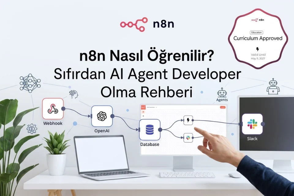 n8n Nasıl Öğrenilir? Sıfırdan AI Agent Developer Olma Rehberi