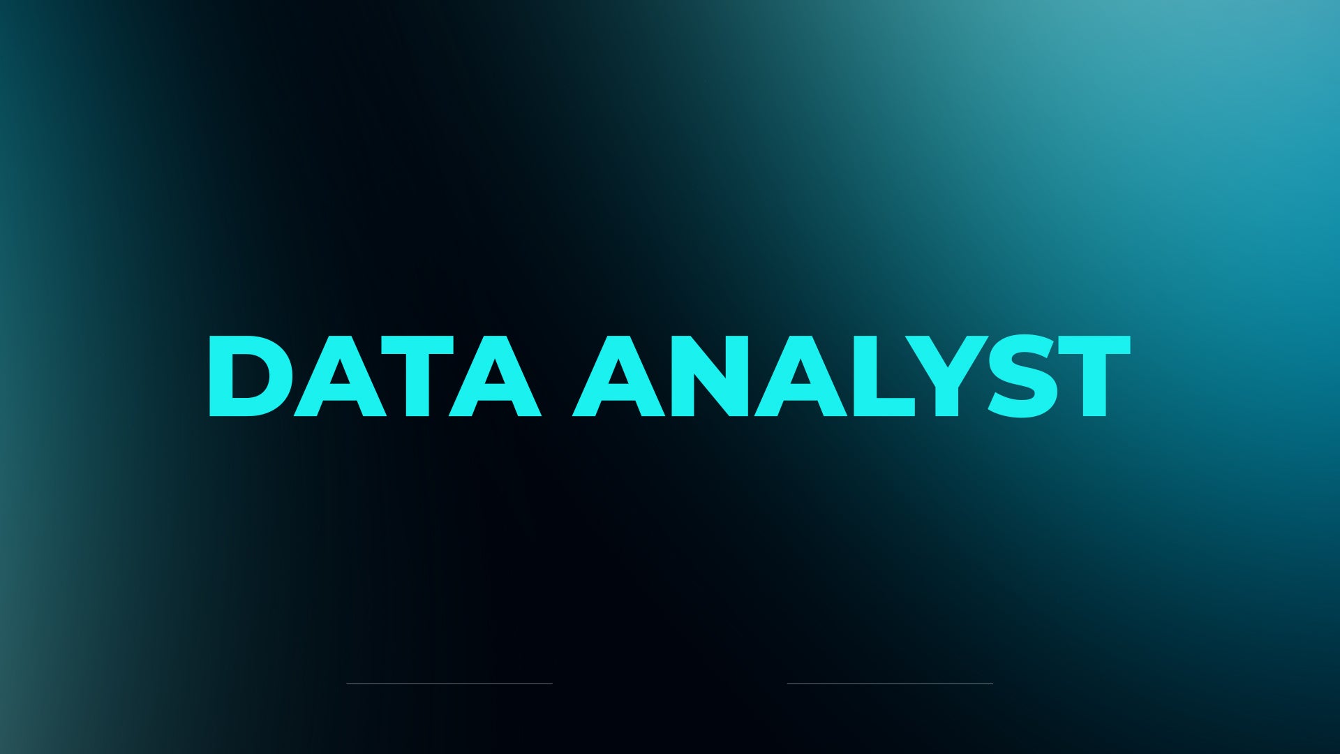 Data Analyst Eğitimi